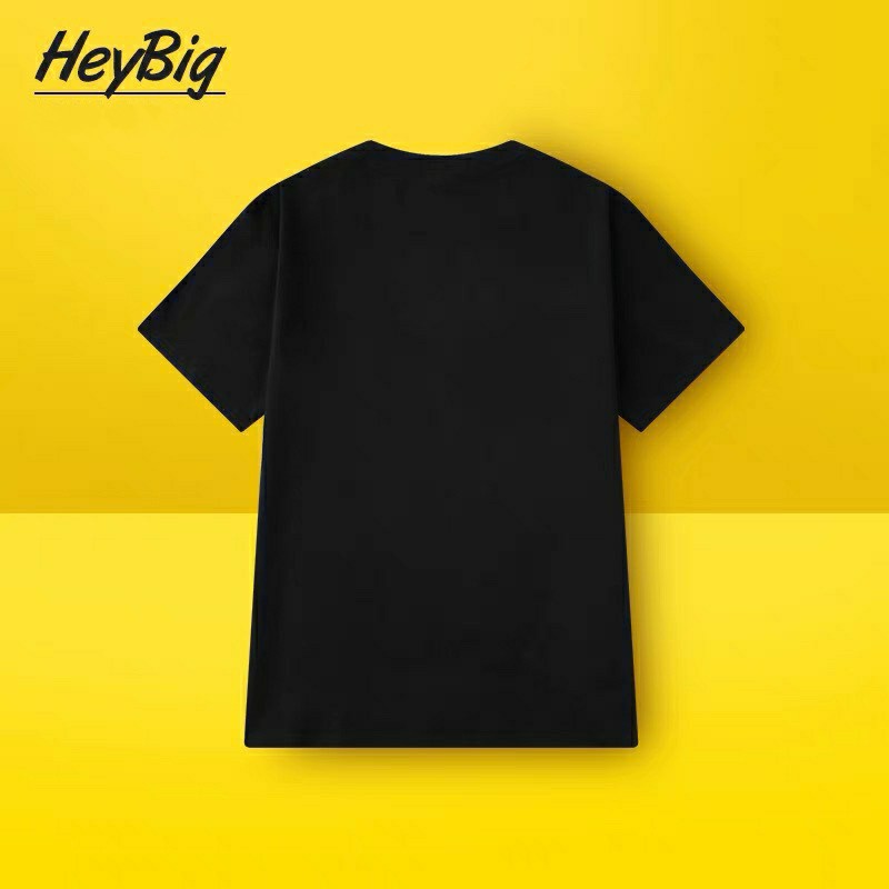 Áo thun oversize HeyBig in hình mèo âm dương phong cách cá tính