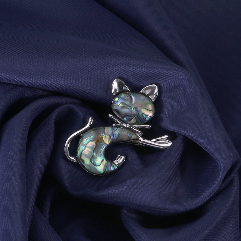 Ghim Cài Áo Kim Loại Hình Mèo Dễ Thương Thời Trang