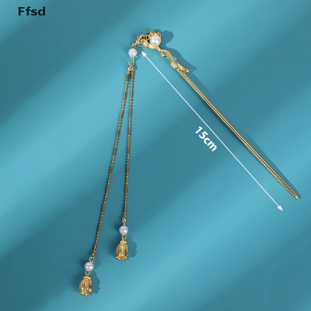 {Ffsd} Trâm Cài Tóc Kim Loại Tráng Men Phong Cách Hanfu Trung Hoa Cổ Điển Cho Nữ * Bán Chạy