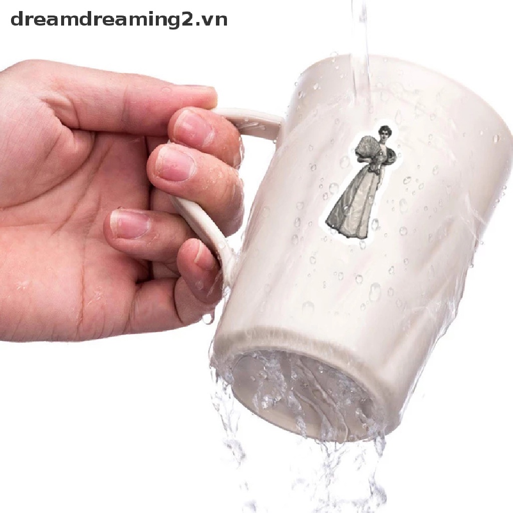 Set 50 Sticker Dán Trang Trí Sổ Tay Phong Cách Cổ Điển