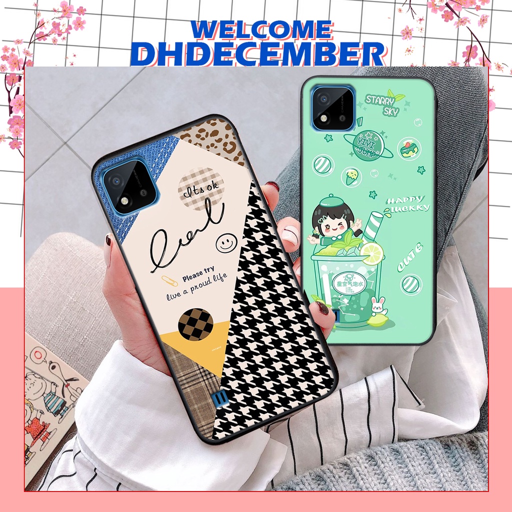Ốp lưng Realme C11 2021 / C20 in hình nice ,good luck happy ốp xinh viền dẻo đẹp chất