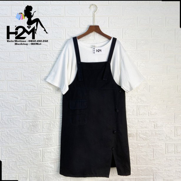 Yếm Váy Kaki Xẻ Tà FreeSize 4 Màu Quảng Châu Cao Cấp | BigBuy360 - bigbuy360.vn