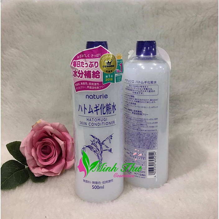 Nước Hoa Hồng Ý Dĩ Naturie Hatomugi Skin Conditioner Lotion Nhật Bản 500ml