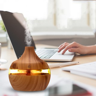 Household Air Humidifier Essential Oil Diffuser Wood USB Aroma Mist Maker For Office Bedroom