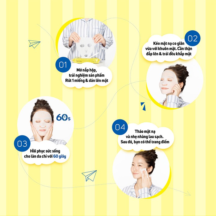 (Gói 28 Miếng) Mặt Nạ Buổi Tối Saborino Good Night Sheet Mask