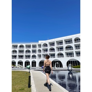 Váy đầm ôm body 2 dây thắt đan dây hở lưng nhún thân sexy đi tiệc đi chơi hot trend