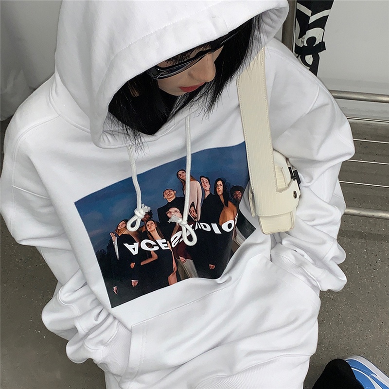 NRVP Áo Hoodie Dáng Rộng Thời Trang Hàn Quốc 2022 Dành Cho Nữ
