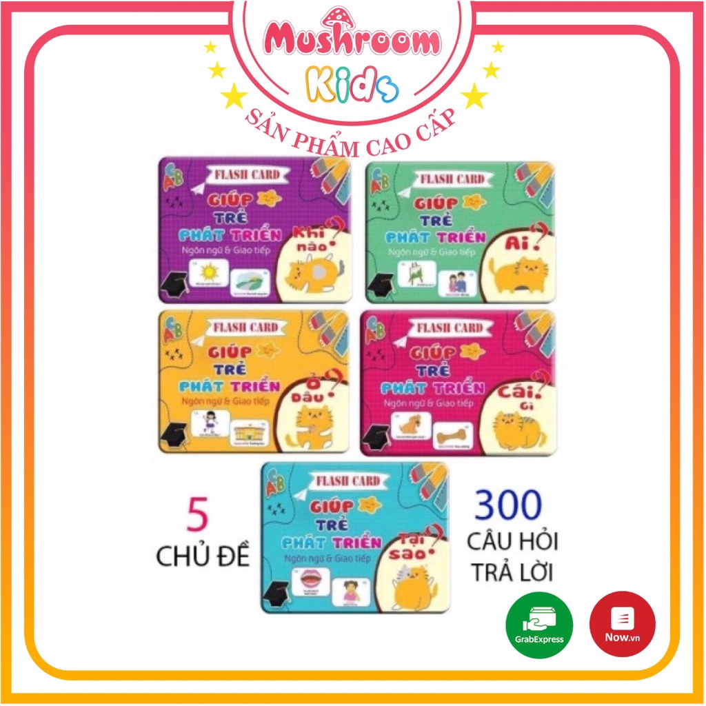 Bộ Thẻ Flashcard 300 Câu Hỏi Và Trả Lời Theo 5 Chủ Đề Giúp Bé Phát Triển Ngôn Ngữ Và Giao Tiếp