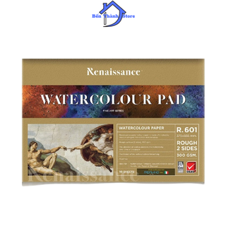Tập 10 tờ giấy A4 300gsm vẽ màu nước acrylic, vẽ phác thảo Renaissance cao cấp
