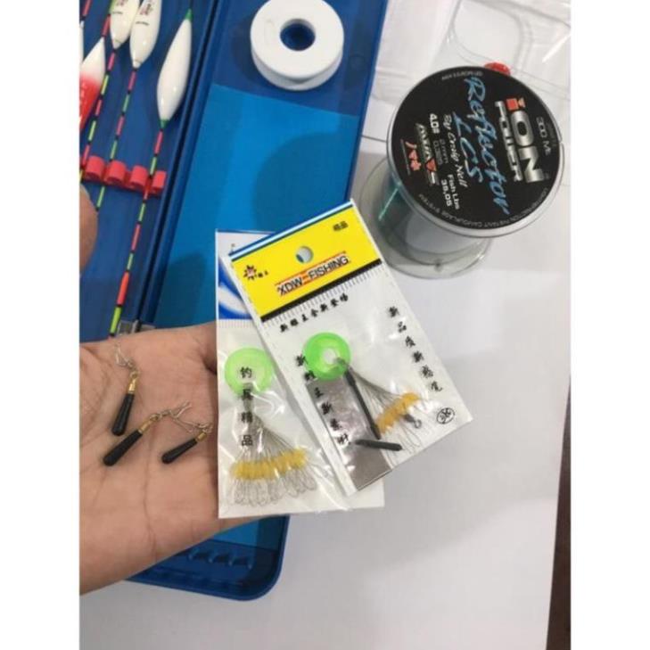 Combo hộp phao giá rẻ kèm phao điện đổi màu- phạm phương