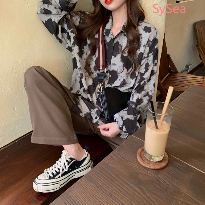 Áo Sơ Mi Chiffon Tay Dài Dáng Rộng Thời Trang Mùa Hè Cho Nữ