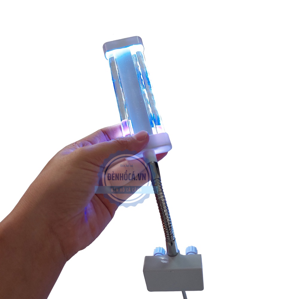 Đèn bể cá mini GEBO kẹp thành hồ dành cho hồ cá công suất 4w
