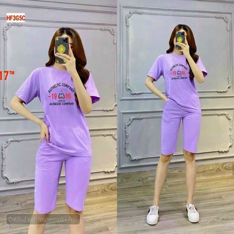 Bộ thun lửng hè siêu mát form rộng