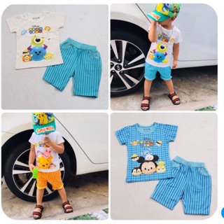 Bộ thun cotton bé trai bé gái 9-29kg