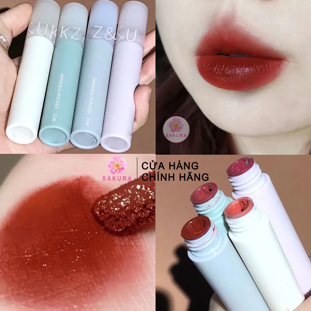 Son kem lì tint môi zuk dưỡng ẩm nhung mịn lâu trôi cao cấp nội địa trung SAKURA