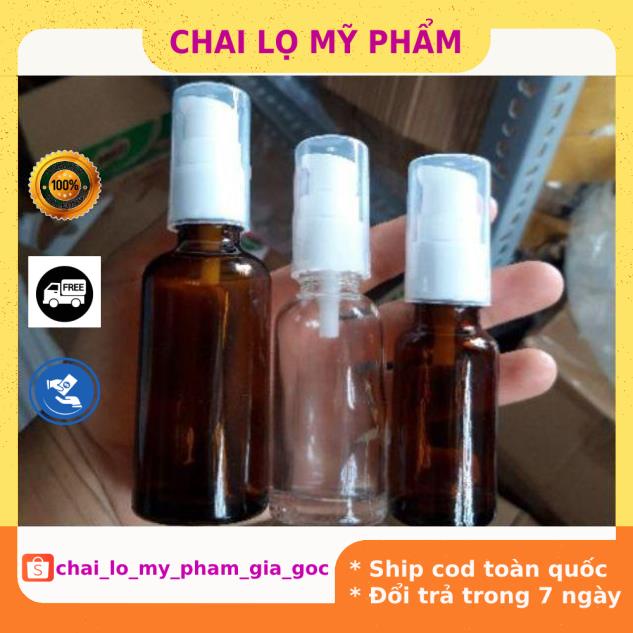 Chai Chiết Mĩ Phẩm ❤ GIÁ TỐT NHẤT ❤ Chai thủy tinh xịt giọt 5ml,10ml chiết mỹ phẩm, dầu gội, sữa tắm, serum .