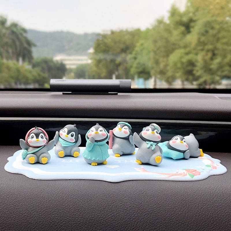 Phụ kiện trang trí nội thất xe hơi hình chim cánh cụt dễ thương
