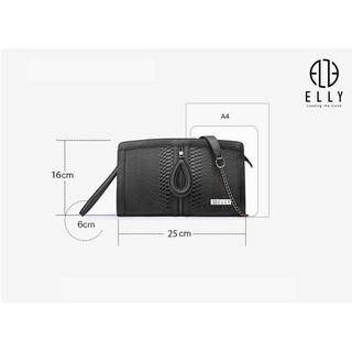 [Deal sang chảnh]  Túi clutch nữ cao cấp da thật ELLY – EC12