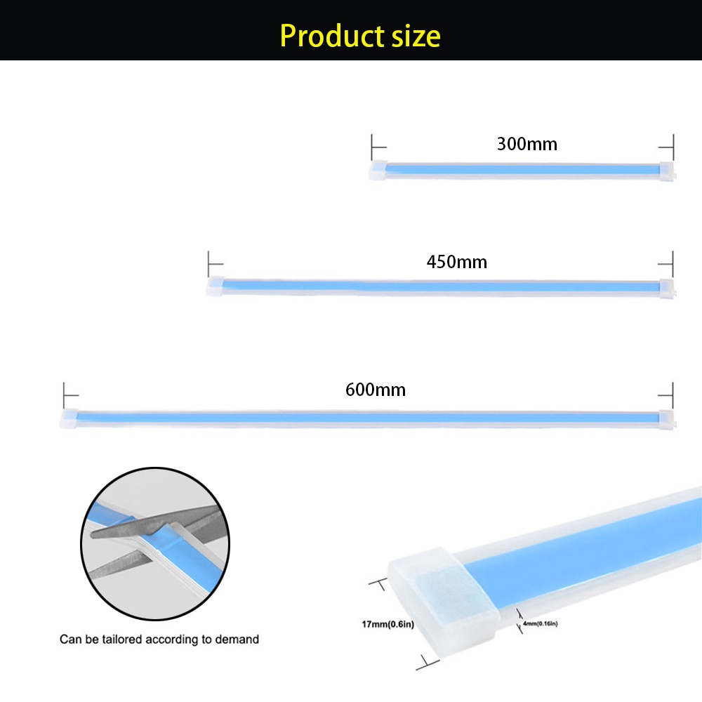 Bộ 2 Dây Đèn LED DRL 12V Ánh Sáng Trắng Chống Thấm Nước Cho Xe Hơi