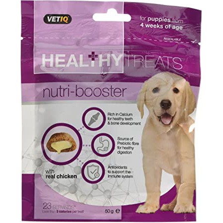 [Xuất xứ Anh] Thức ăn vặt cho chó M&amp;C NUTRI BOOSTERS FOR PUPPY 50g