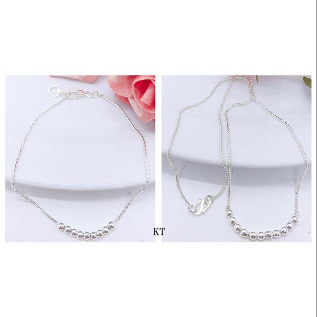 Vòng cổ bi bạc ta cho nữ