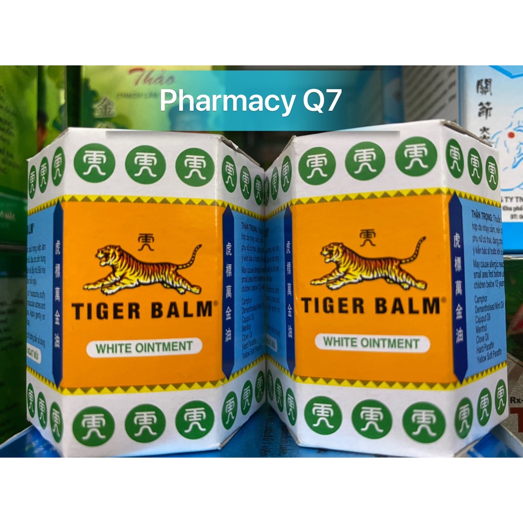Dầu Cù Là Con Cọp Trắng TIGER BALM WHITE OINT Nhập Khẩu Chính Hãng Từ Singapore CAO HỔ TRANG 30 GAM(LỚN)