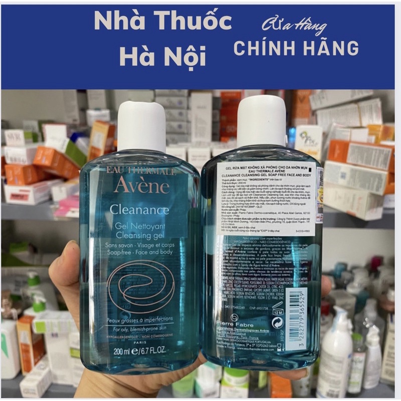 Sữa rửa mặt ngăn ngừa mụn Avene Cleanance Cleansing Gel 200ml