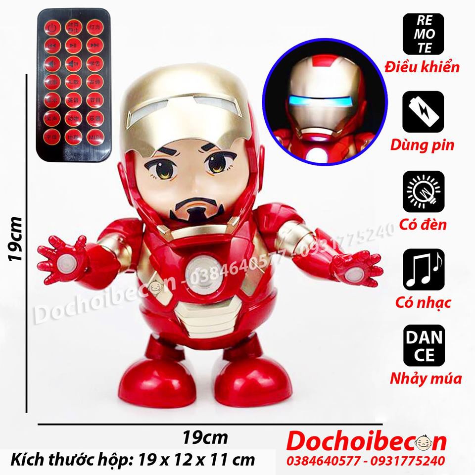 Lồng đèn trung thu Robot Hero Dance nhảy múa - Hero Dance - Dance Iron Man Marvel Avengers - Loại 1