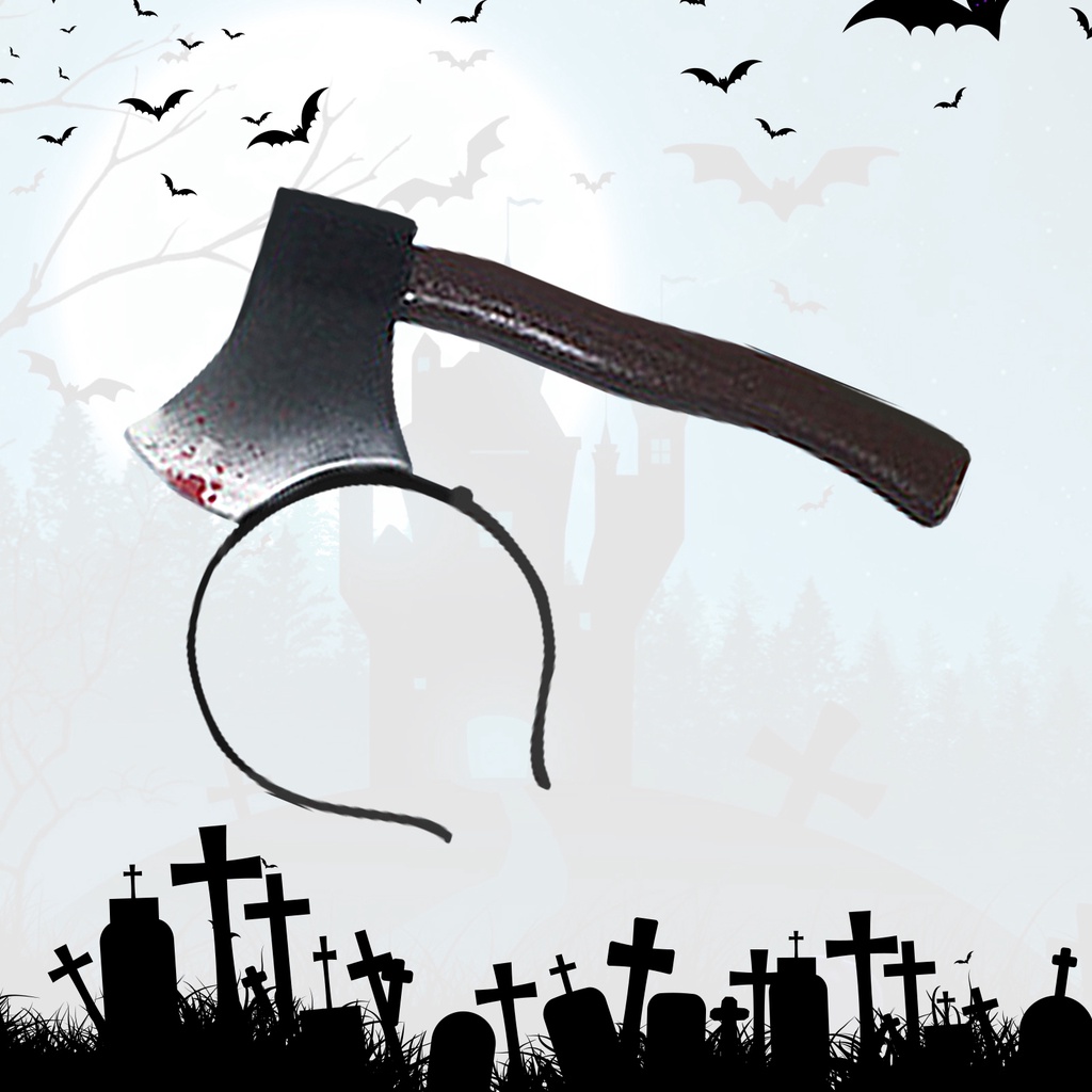 Cài tóc nhựa xanh thiết kế độc đáo hóa trang Halloween