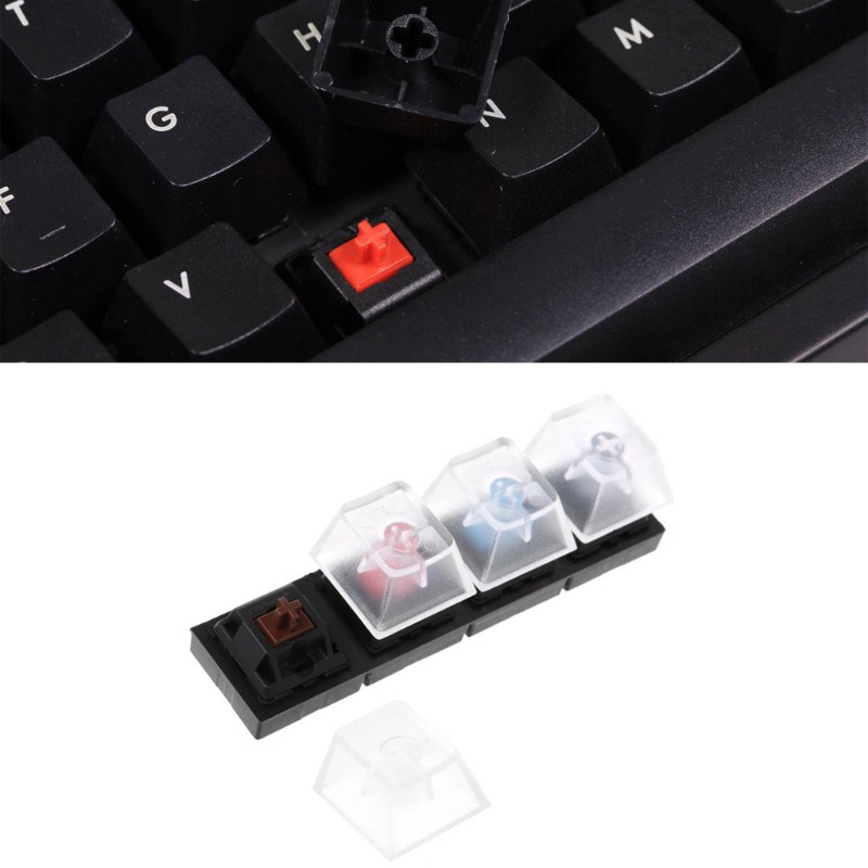 POOP Mechanical Keyboards Switch 4 Translucent Clear Black/Blue/Red/Brown  for Cherry MX