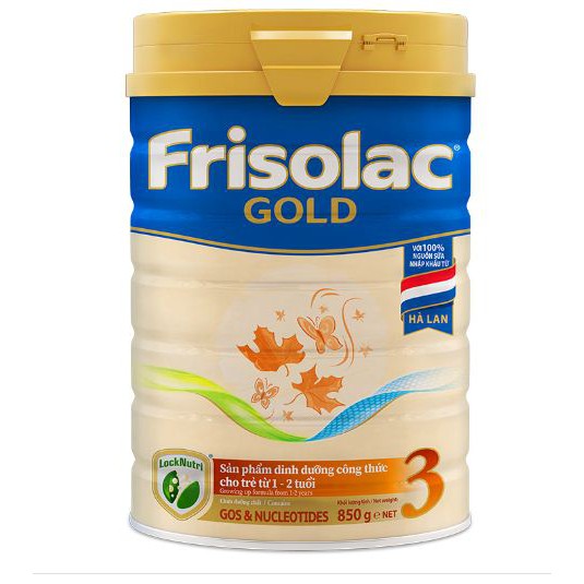 Sữa Frisolac Gold số 3 850g (cho trẻ từ 1 - 2 tuổi)