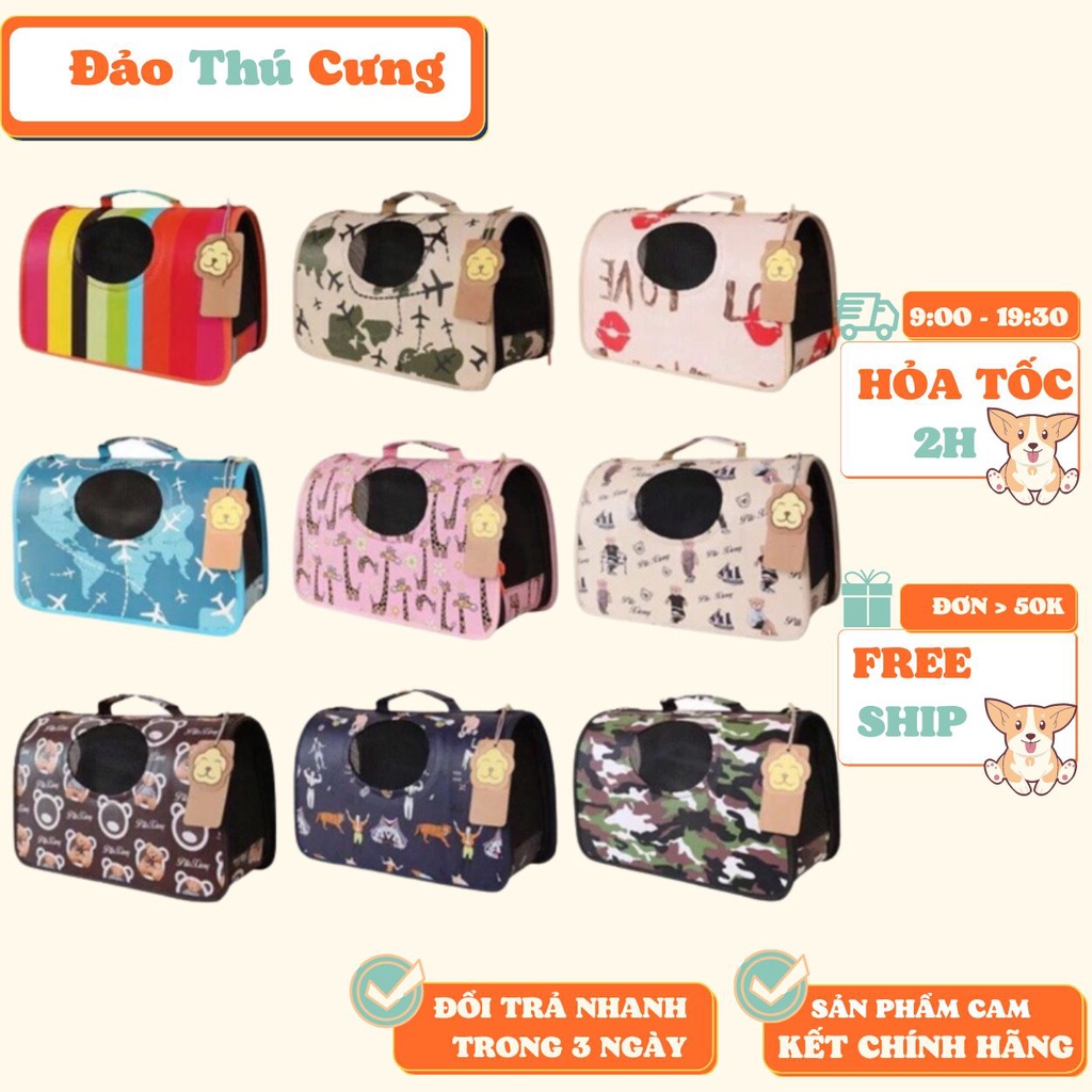 [TPHCM có sẵn] Túi vận chuyển chó mèo giao màu ngẫu nhiên