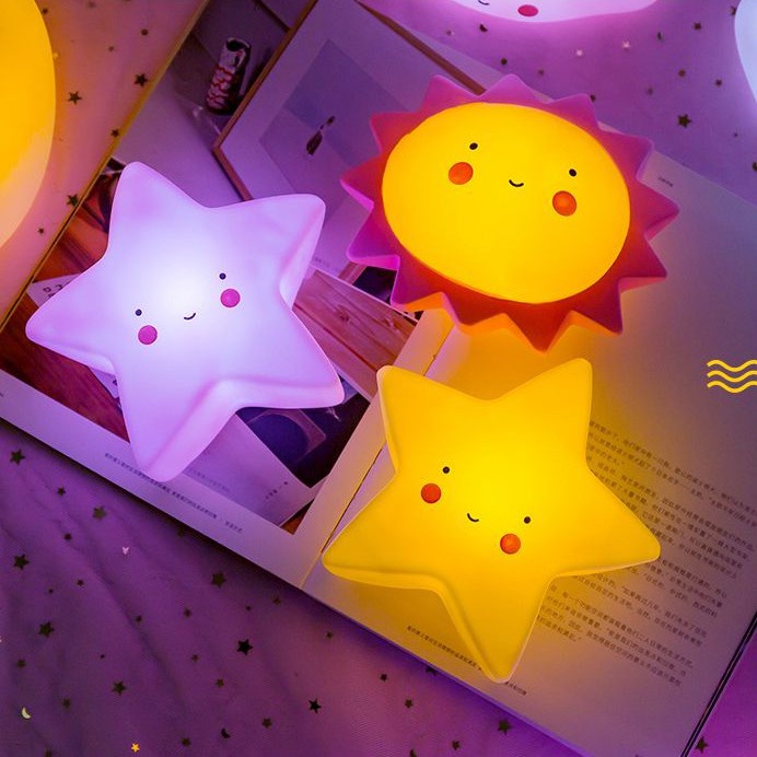 Đèn ngủ silicon xinh xắn thiết kế đáng yêu tiết kiệm năng lượng Clovershop