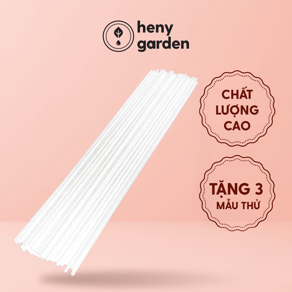 Que Khuếch Tán Tinh Dầu Thay Thế Màu Trắng (Kèm Video HDSD) Heny Garden – Tặng 3 Tinh Dầu Mẫu Thử Với Mỗi Đơn Hàng