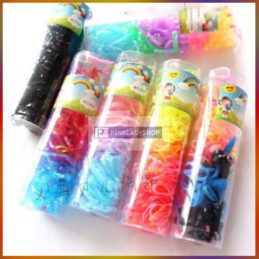 Hộp chun buộc tóc nhiều mầu sắc - Giao ngẫu nhiên màu [1 Hộp]