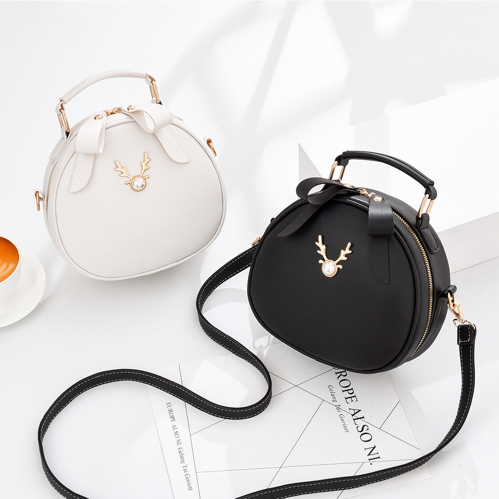 Túi xách đeo vai Chuwanglin bằng da nhỏ thời trang cho nữ