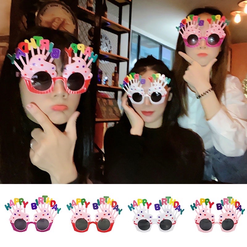 Combo 5 mắt kính happybirthday trang trí