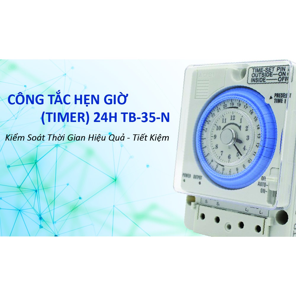 Timer - rơ le thời gian Camsco 24h - Timer 24h Camsco TB35-N 1