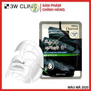 [MẪU MỚI 2020] Combo 10 mặt nạ chăm sóc da than hoạt tính 3W Clinic