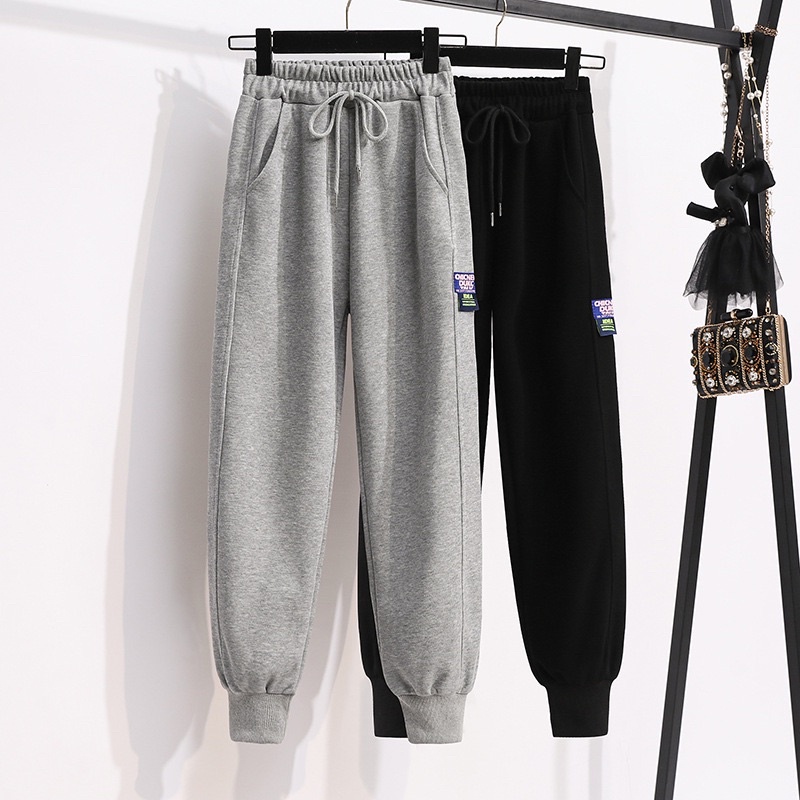 Quần Jogger Nữ Bo Gấu Vải Da Cá  2 Màu Năng Động