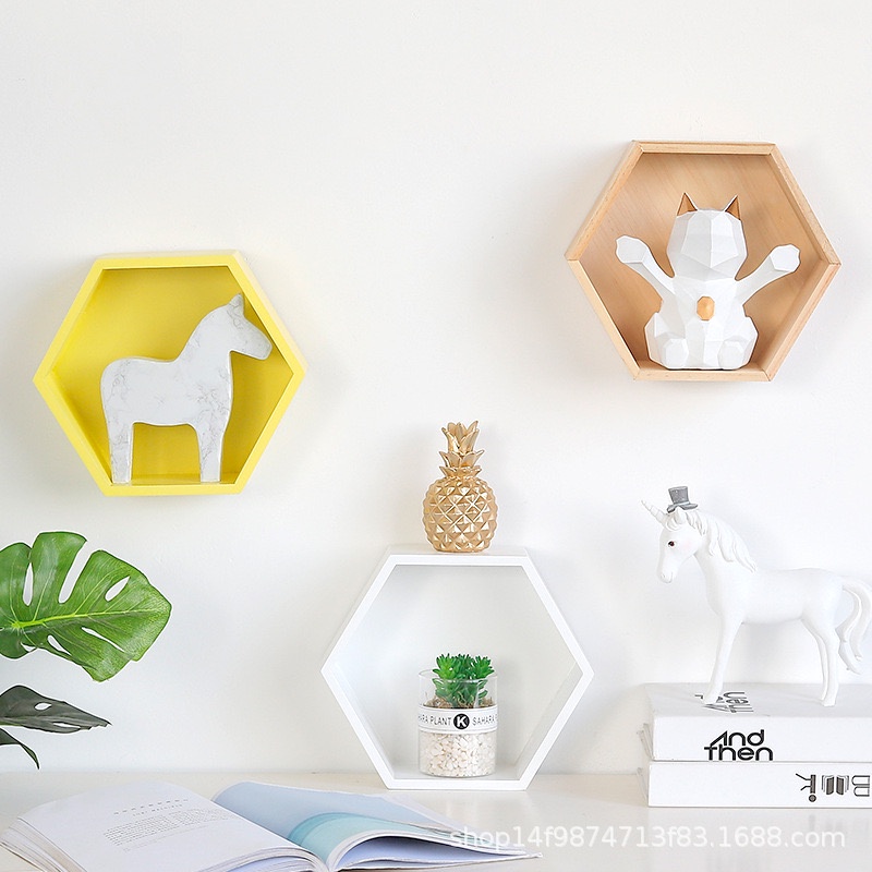 KỆ LỤC GIÁC KỆ TỔ ONG TREO TƯỜNG KỆ NGÔI NHÀ