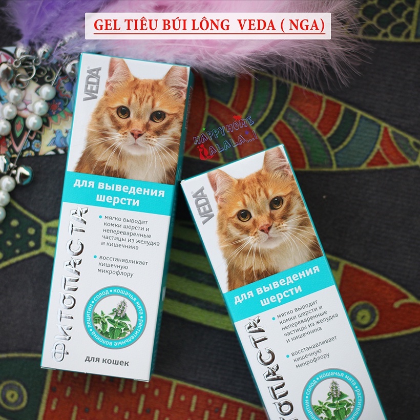 Veda gel tiêu búi lông &amp; dinh dưỡng chó chó mèo (nhập Nga- HOT)