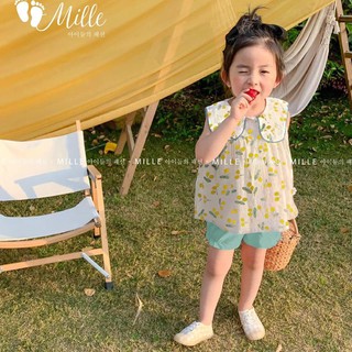 Bộ Cherry 2 màu cho bé gái
