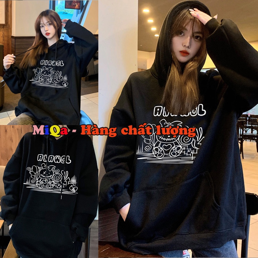 Áo Nỉ Bông Thời Trang UNISEX Hoạ Tiết Vẽ Đen Trắng Đơn Giản / HOODIE FREESIZE 💜 MiQa 💜 #28