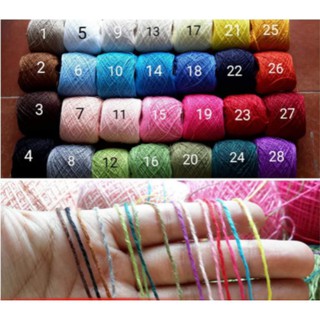 Sợi cotton tết vòng, đan lưới nguyên liệu làm đồ Handmade