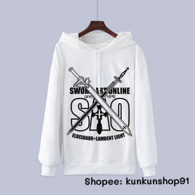 Áo Hoodie Tay Dài Anime Sword Art Online Nam Nữ Đủ Size