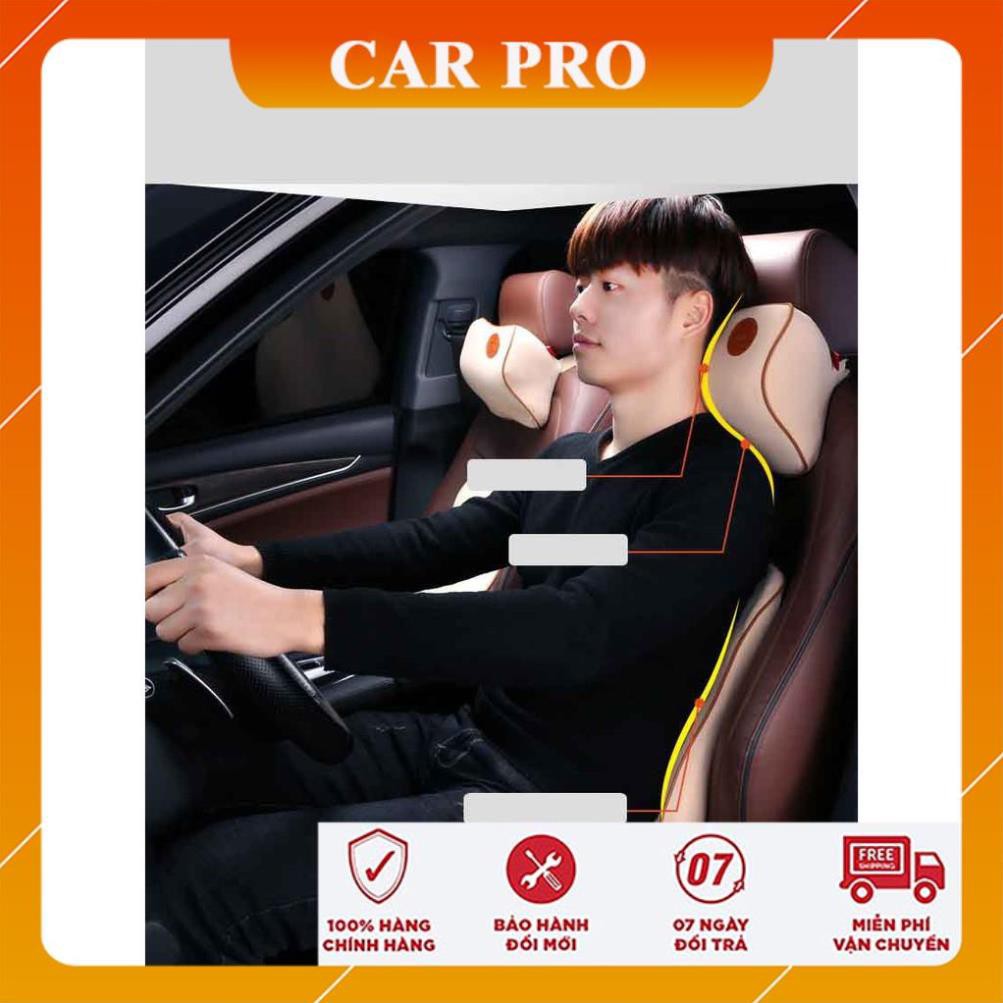  Gối tựa đầu và lưng cao su non ngồi ghế ô tô chính hãng Fuman - CAR PRO