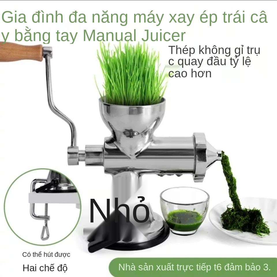 Máy ép trái cây lúa mì bằng thép không gỉ, và rau tay, giống mì, nước gừng, lựu, cầm tay