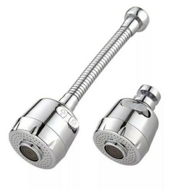 Đầu vòi nước tăng áp, đầu tăng áp rửa chén (bát) xoay 360 độ bằng inox với 2 chế độ nước tiện dụng - Bách Hóa Việt Hường