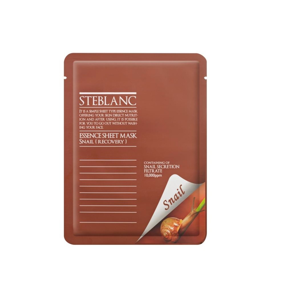 [Steblanc] Essence Mask Sheet Snail Recovery 10 miếng